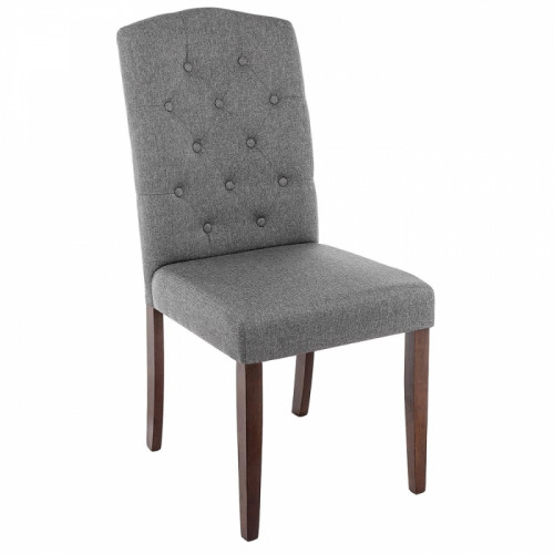 стул деревянный dark walnut / fabric grey в Сочи
