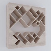 стеллаж геометрия беленый дуб от odingeniy в Сочи