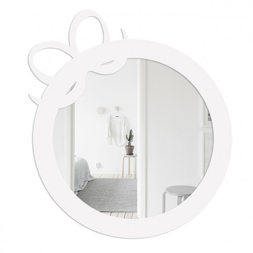 зеркало круглое с бантом белое ribbon в Сочи