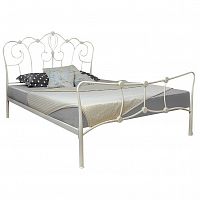 кованая двуспальная кровать 160х200 белая agata в Сочи