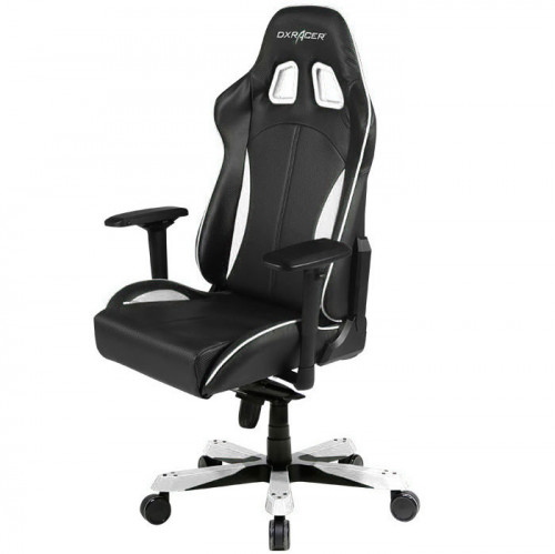 кресло геймерское dxracer king ks57 черно-белое в Сочи