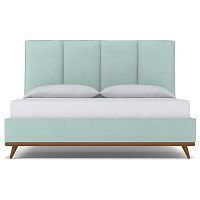 кровать двуспальная 180х200 голубая carter sky в Сочи