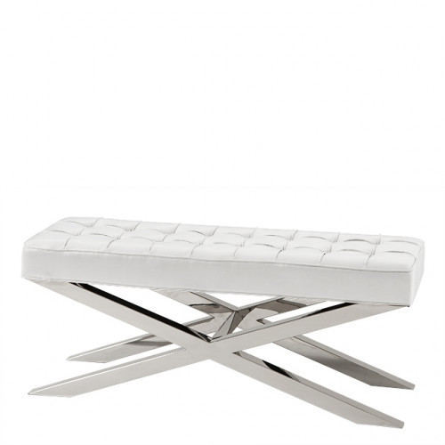 скамейка beekman place от eichholtz белый/хром в Сочи