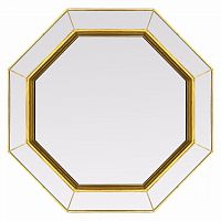 зеркало золотое венецианское восьмиугольное espresso gold в Сочи