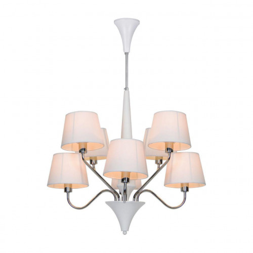 подвесная люстра arte lamp a1528lm-8wh белая в Сочи