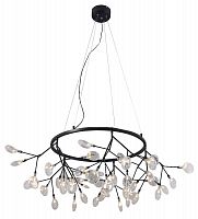 подвесная светодиодная люстра crystal lux evita sp45 d черная в Сочи