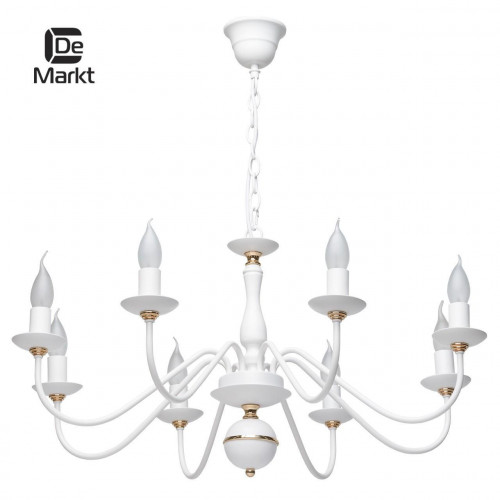 подвесная люстра de markt свеча 301018608 белая в Сочи