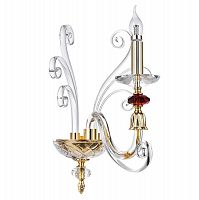 бра crystal lux catarina ap1 gold/transparent-cognac в Сочи