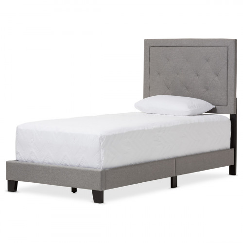 кровать paris linen upholstered gray 90х200 в Сочи