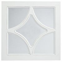 зеркало белое квадратное с декором ромб rombo в Сочи