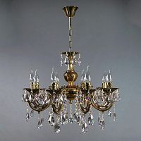 подвесная люстра ambiente aria 8818/8 pb tear drop бронза в Сочи
