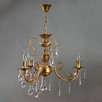подвесная люстра ambiente alicante 8888/3 ab leaf crystal в Сочи