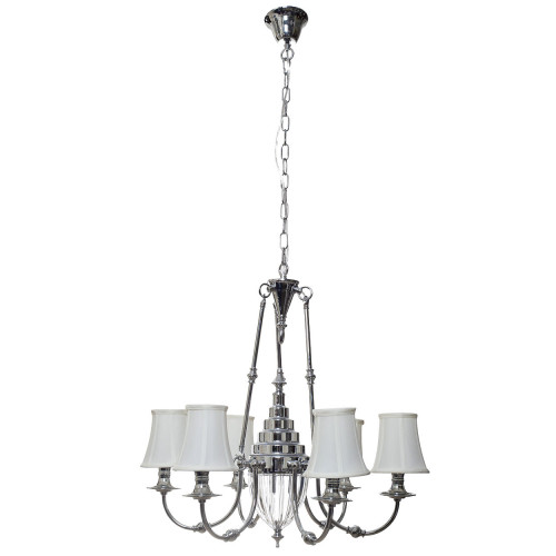 люстра потолочная jillian белая, хром в Сочи