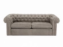 диван chesterfield прямой серый раскладной в Сочи