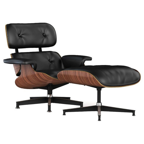 кресло lounge chair & ottoman черное в Сочи