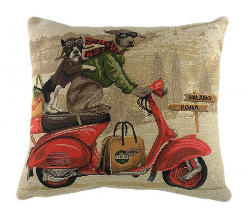 подушка с картинкой scooter dogs red в Сочи