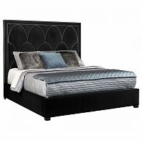 кровать двуспальная 180х200 черная petals queen в Сочи