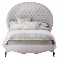кровать двуспальная 160х200 белая с каретной стяжкой antoinette в Сочи