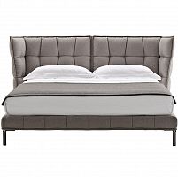 кровать двуспальная 160х200 серая husk в Сочи