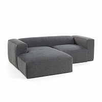 диван блок sofa двухместный левый угол черный от la forma (ex julia grup) в Сочи