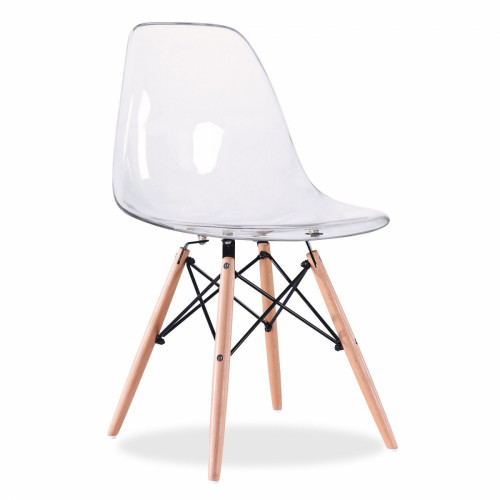 стул деревянный pc-015 прозрачный (eames style) в Сочи