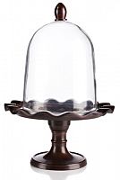 сервировочный поднос с куполом crystal dome dark в Сочи