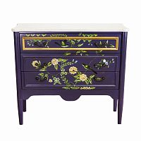 комод с росписью из цветов florentina фиолетовый в Сочи