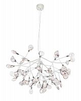 подвесная светодиодная люстра crystal lux evita sp63 white/transparent белая в Сочи