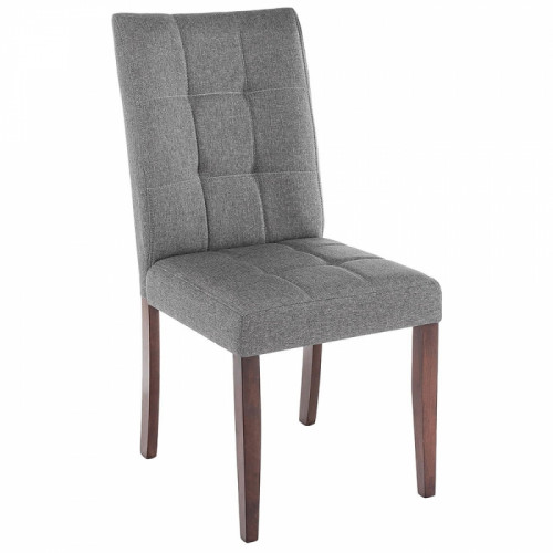 стул деревянный madina dark walnut / fabric grey в Сочи