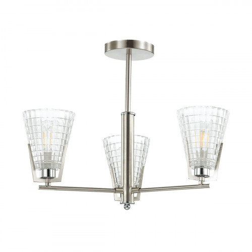 потолочная люстра lumion janna 4409/3c матовый никель, белая в Сочи