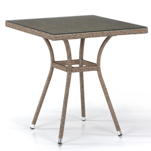 стол из иск. ротанга t282bnt-w56-70x70 light brown в Сочи