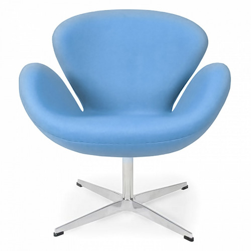 кресло swan chair голубое в Сочи