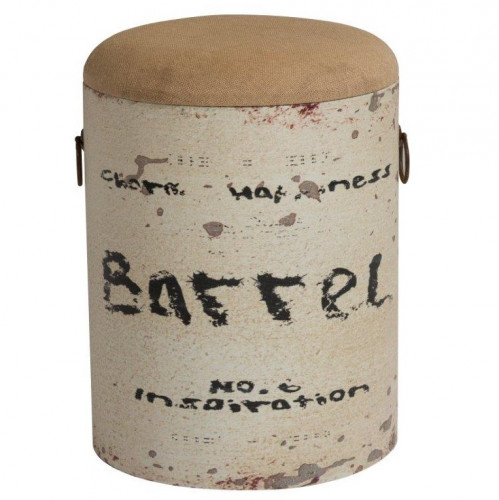 столик-табурет barrel white бежевый в Сочи