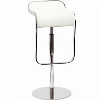 барный стул lem style piston stool белая кожа в Сочи