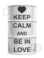 декоративная бочка keep calm and be in love l в Сочи