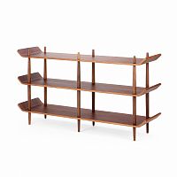 стеллаж bentwood двойной темно-коричневый в Сочи