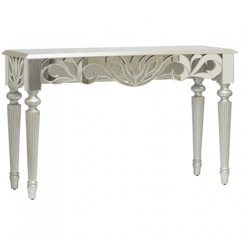 консоль roberto 127х42,5х78,5 зеркальная, белая в Сочи