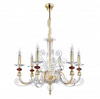 подвесная люстра crystal lux catarina sp6 gold/transparent-cognac в Сочи