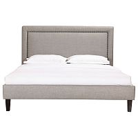кровать двуспальная 180х200 серая laval upholstered в Сочи