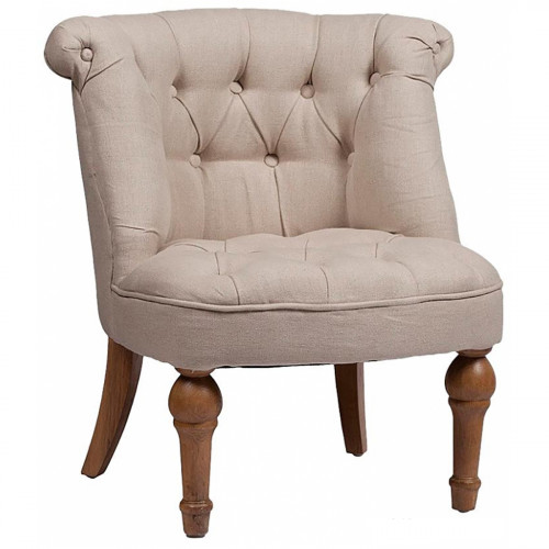 кресло sophie tufted slipper chair бежевое в Сочи