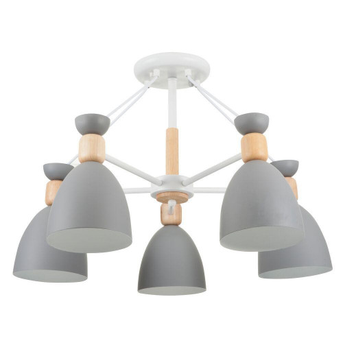 потолочная люстра freya delia fr5033cl-05w серая в Сочи