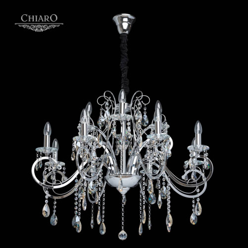 подвесная люстра chiaro сюзанна 458011012 хром в Сочи
