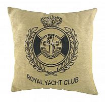 подушка с гербом королевского royal yacht club в Сочи