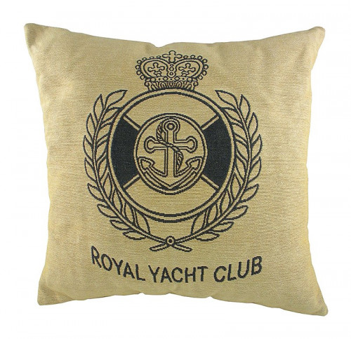 подушка с гербом королевского royal yacht club в Сочи