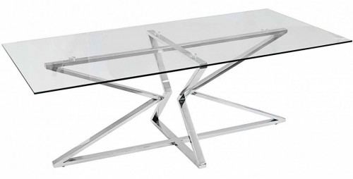 стол журнальный cubic silver хром в Сочи
