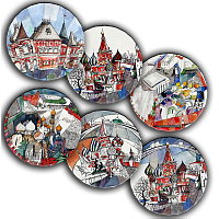 сет тарелки московия dream (6 шт.) в Сочи