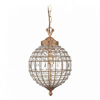 подвесная люстра хрустальный шар casbah crystal chandelier золото в Сочи