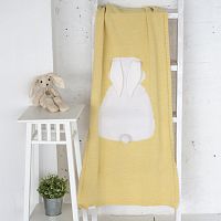 плед зайка 60*90 св.желтый+белый в Сочи