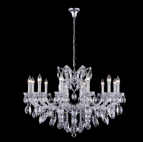подвесная люстра crystal lux hollywood sp12 chrome в Сочи