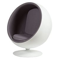 кресло eero ball chair серое в Сочи